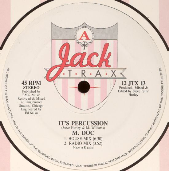 M. Doc - It's Percussion | Jack Trax (12 JTX 13) - 2