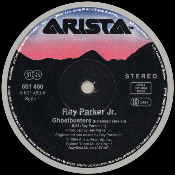 Ray Parker Jr. - Ghostbusters (Extended Version) | Arista (601 460) - 3
