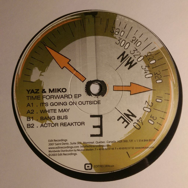Yaz & Miko - Time Forward EP | Edit Recordings (EDITREC004) - 2