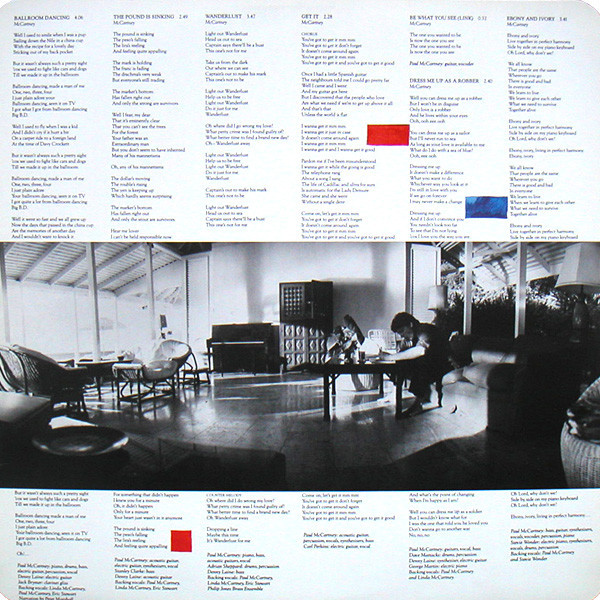 Paul McCartney - Tug Of War | Parlophone (3C 064-64750) - 6 Paul McCartney - Tug Of War | Parlophone (3C 064-64750) - 6