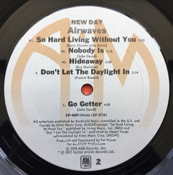 Airwaves - New Day | A&M Records (SP 4689) - 4 Airwaves - New Day | A&M Records (SP 4689) - 4