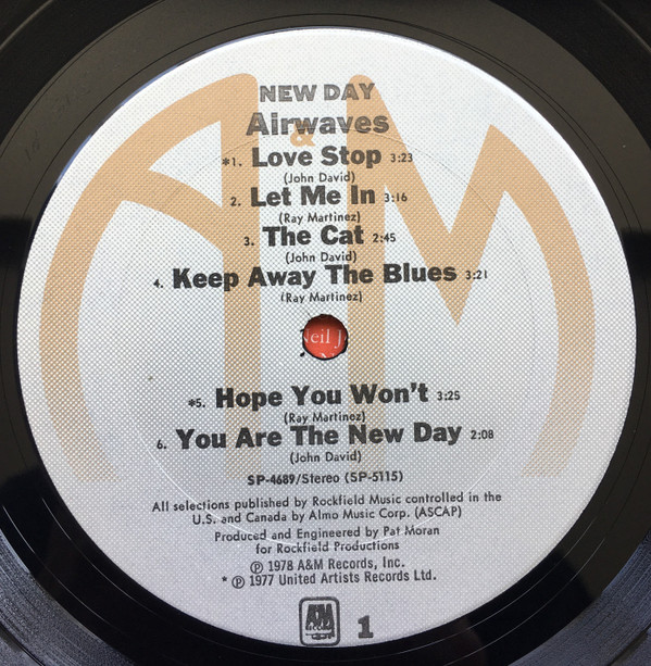 Airwaves - New Day | A&M Records (SP 4689) - 3 Airwaves - New Day | A&M Records (SP 4689) - 3