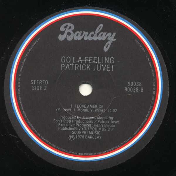 Patrick Juvet - Got A Feeling [Vinyl] | Barclay (90038) - 4