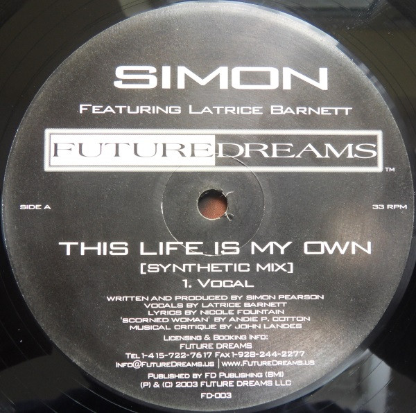 Simon - This Life Is My Own (Synthetic Mix) | Future Dreams (FD-003) - main Simon - This Life Is My Own (Synthetic Mix) | Future Dreams (FD-003) - main