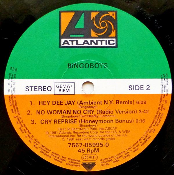 Bingoboys - No Woman No Cry | Atlantic (7567-85995-0) - 4 Bingoboys - No Woman No Cry | Atlantic (7567-85995-0) - 4