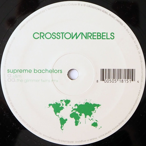 Supreme Bachelors - S&M | Crosstown Rebels (CRM 003) - main Supreme Bachelors - S&M | Crosstown Rebels (CRM 003) - main