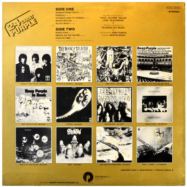 Deep Purple - 24 Carat Purple | Purple Records (3C 054-96424) - 2