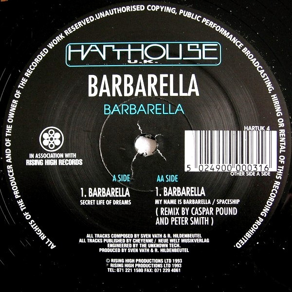 Barbarella - Barbarella | Harthouse U.K. (HARTUK 4) - main Barbarella - Barbarella | Harthouse U.K. (HARTUK 4) - main