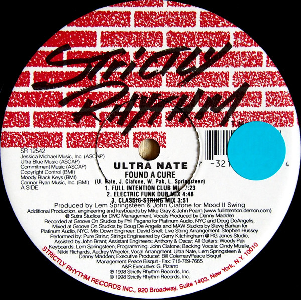 Ultra Naté - Found A Cure (Remixes) | Strictly Rhythm (SR 12542) - 3