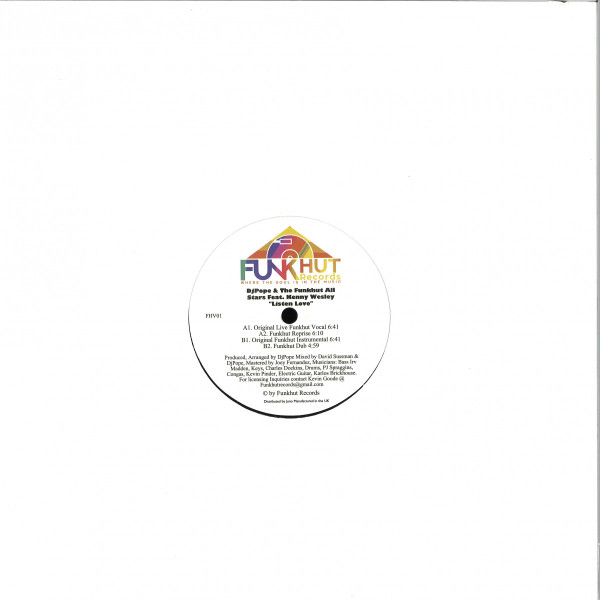 DjPope & The Funkhut All Stars & Kenny Wesley - Listen Love | Funkhut Records (FH023) - 2 DjPope & The Funkhut All Stars & Kenny Wesley - Listen Love | Funkhut Records (FH023) - 2