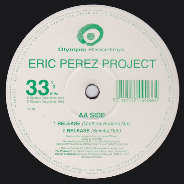 Eric Perez Project - Release | Olympic Recordings (ELYT8) - 3 Eric Perez Project - Release | Olympic Recordings (ELYT8) - 3