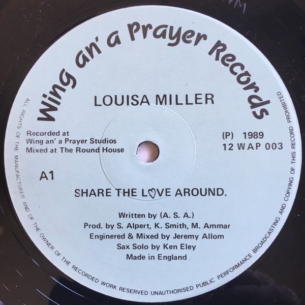 Louisa Miller - Share The Love Around | Wing An' A Prayer Records (12 WAP 003) - 3 Louisa Miller - Share The Love Around | Wing An' A Prayer Records (12 WAP 003) - 3