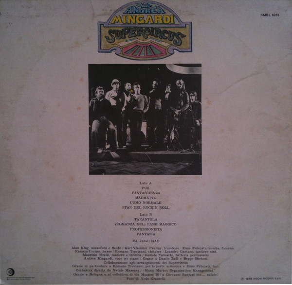 Andrea Mingardi Supercircus - Zabajone | Ricordi (SMRL 6219) - 2