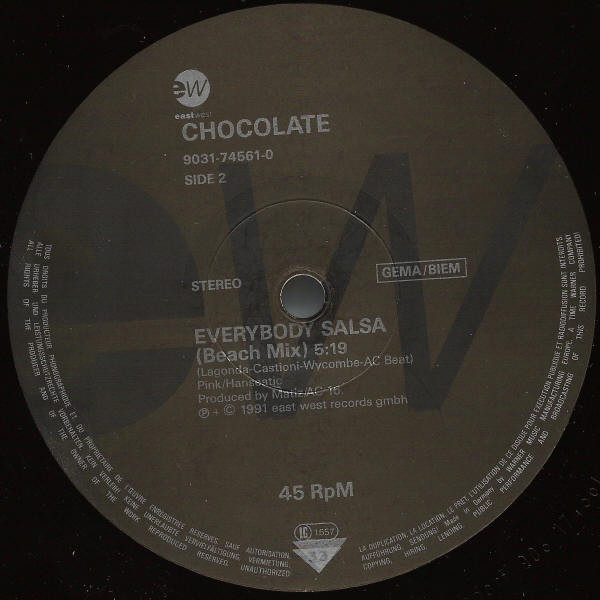 Chocolate - Everybody Salsa | EastWest (9031-74561-0) - 4