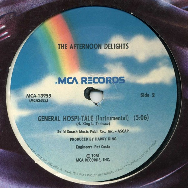 The Afternoon Delights - General Hospi-tale | MCA Records (MCA-13955) - 2
