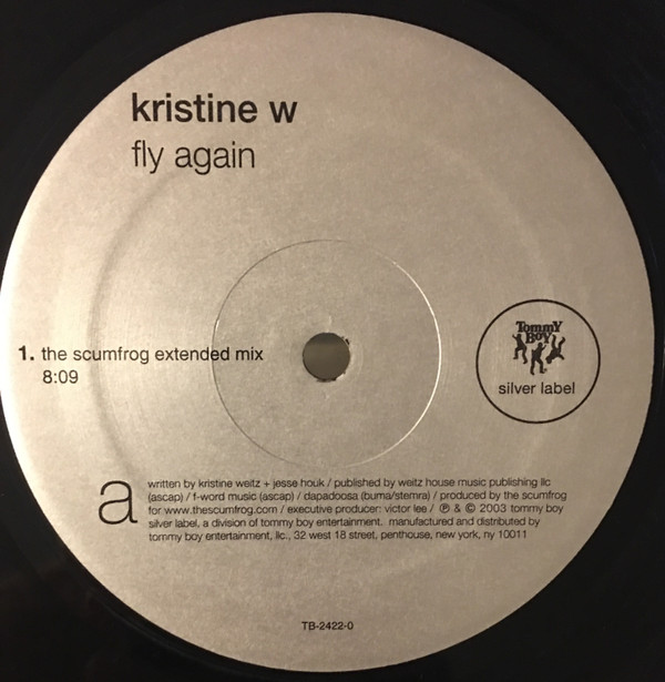 Kristine W - Fly Again | Tommy Boy Silver Label (TB-2422-0) - 3