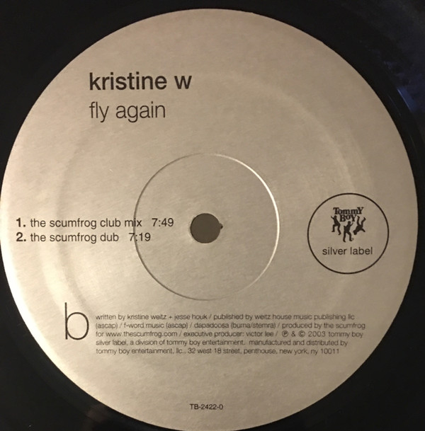 Kristine W - Fly Again | Tommy Boy Silver Label (TB-2422-0) - 4