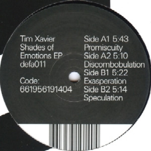 Tim Xavier - Shades Of Emotions EP | Default Recordings (DEFA 011) - main