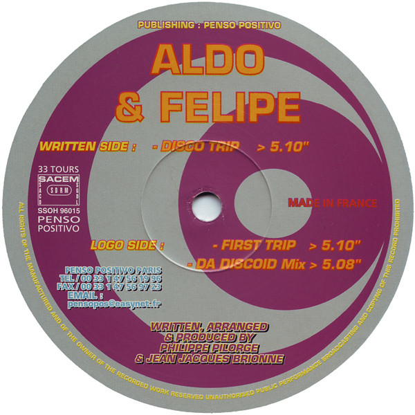 Aldo & Felipe - Disco Trip | SSOH (SSOH 96015)