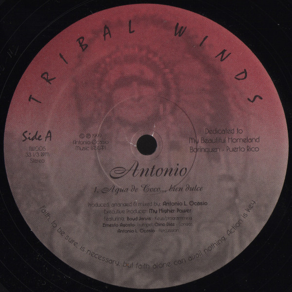 Antonio Ocasio - Agua De Coco..., Bien Dulce | Tribal Winds (TW005)
