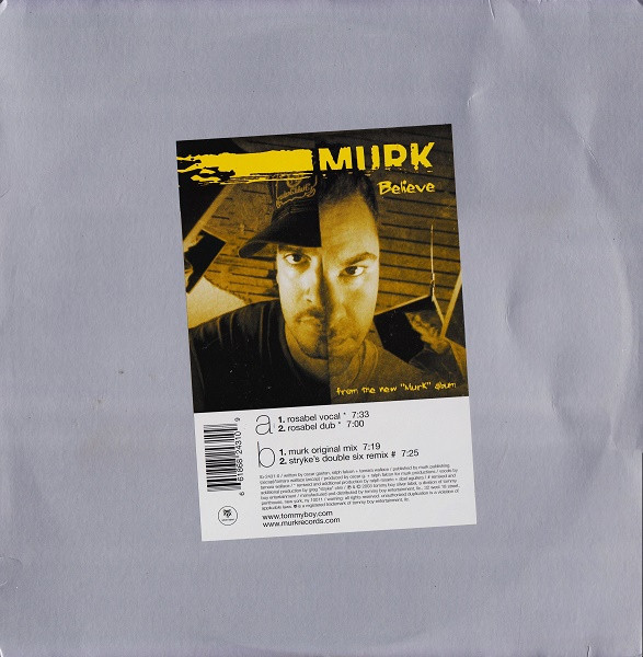 MURK - Believe | Tommy Boy Silver Label (TB-2431-0) - main