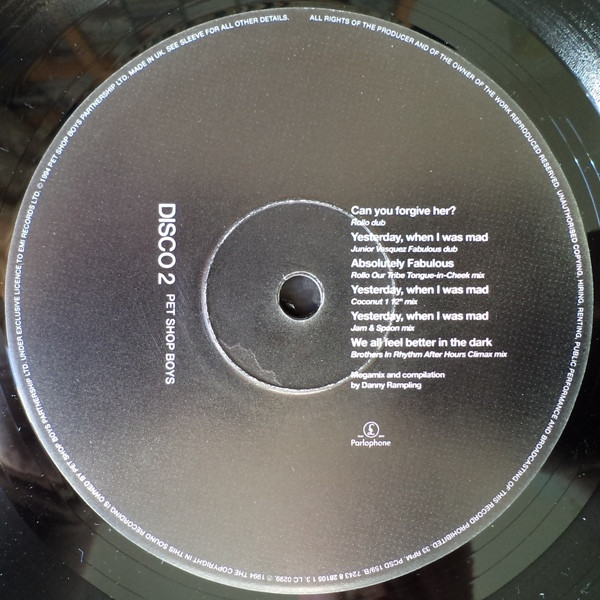 Pet Shop Boys - Disco 2 | Parlophone (PCSD 159) - 3