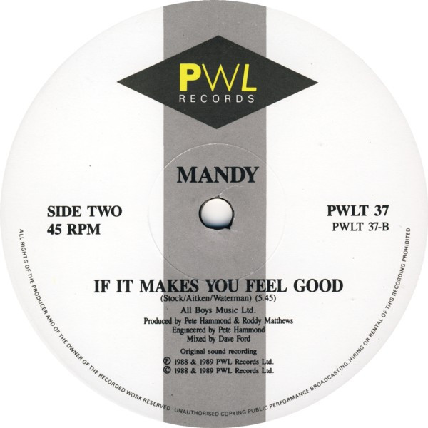 Mandy Smith - Don't You Want Me Baby | PWL Records (PWLT 37) - 5