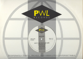 Mandy Smith - Don't You Want Me Baby | PWL Records (PWLT 37) - 3