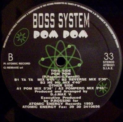 Boss System - Pom Pom | Atomic Energy Records (ATM 001)