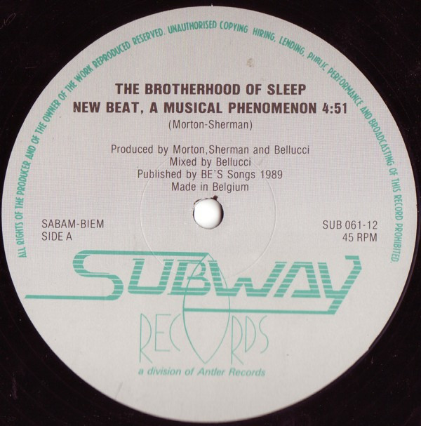 The Brotherhood Of Sleep - New Beat, A Musical Phenomenon | Subway (SUB.061) - 2