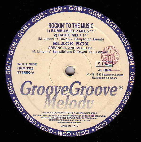 Black Box - Rockin' To The Music | Groove Groove Melody (GGM 9328) - main