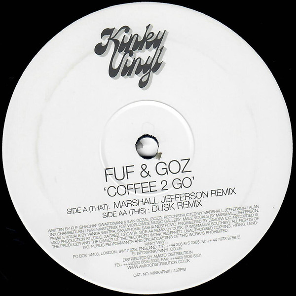 Fuf & Goz - Coffee 2 Go | Kinky Vinyl (KINK4RMX) - main