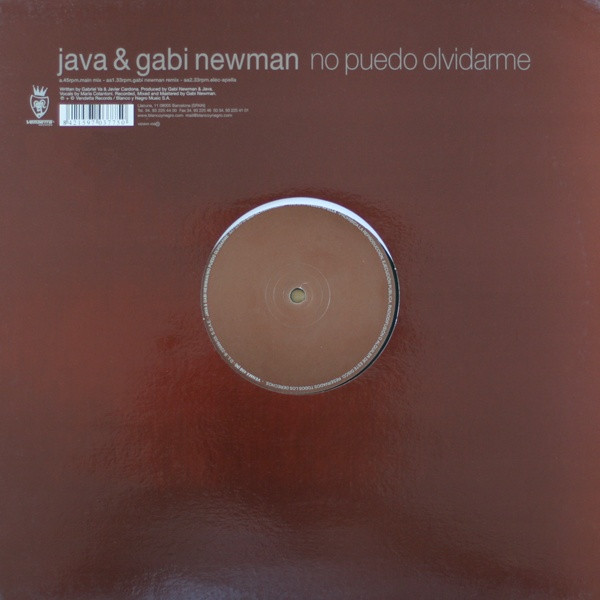 Java & Gabi Newman - No Puedo Olvidarme | Vendetta Records (VENMX 456 (N)) - main Java & Gabi Newman - No Puedo Olvidarme | Vendetta Records (VENMX 456 (N)) - main