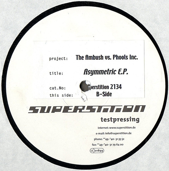 The Ambush Vs. Phools Inc. - Asymmetric E.P. | Superstition (Superstition 2134) - main The Ambush Vs. Phools Inc. - Asymmetric E.P. | Superstition (Superstition 2134) - main
