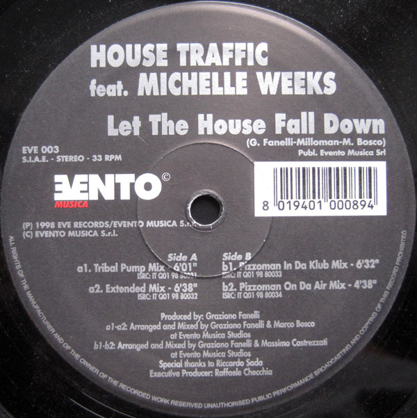 House Traffic feat. Michelle Weeks - Let The House Fall Down | Evento Musica (EVE 003) - main House Traffic feat. Michelle Weeks - Let The House Fall Down | Evento Musica (EVE 003) - main
