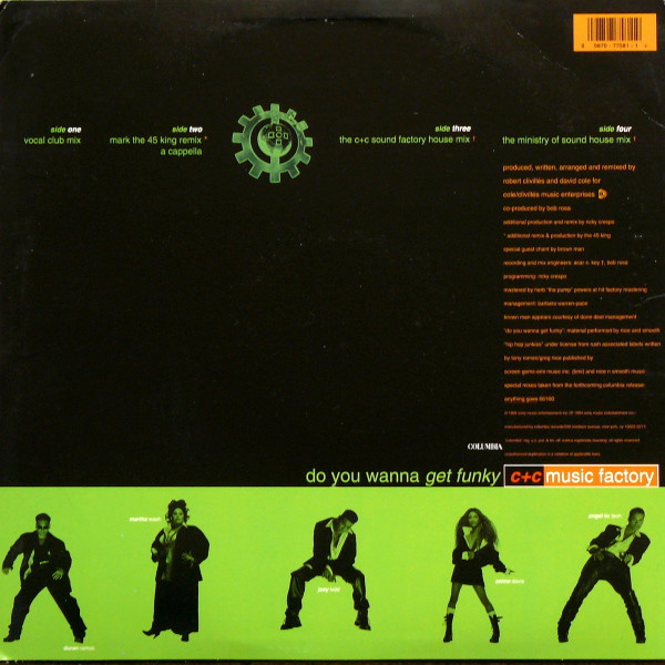 C + C Music Factory - Do You Wanna Get Funky | Columbia (CS 77583) - 2