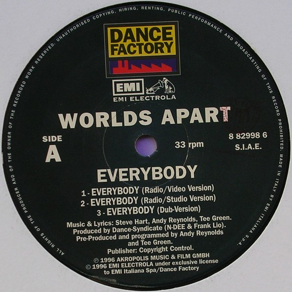 Worlds Apart - Everybody | Dance Factory (8 82998 6) - 3 Worlds Apart - Everybody | Dance Factory (8 82998 6) - 3