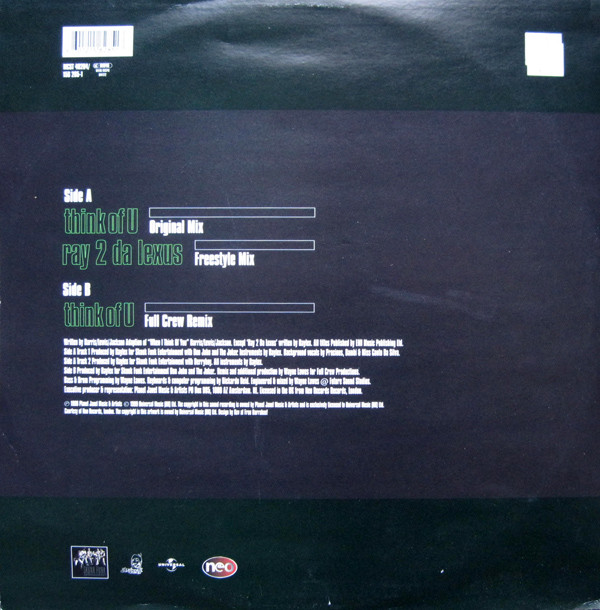 Raylex - Think Of U | Universal (MCST 40204) - 2 Raylex - Think Of U | Universal (MCST 40204) - 2