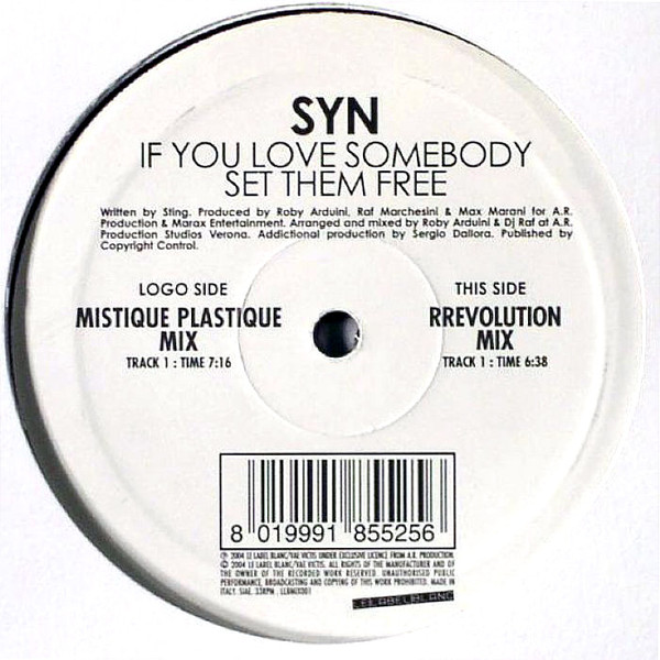 Syn - If You Love Somebody Set Them Free | Le Label Blanc (LLBMIX001) - main Syn - If You Love Somebody Set Them Free | Le Label Blanc (LLBMIX001) - main