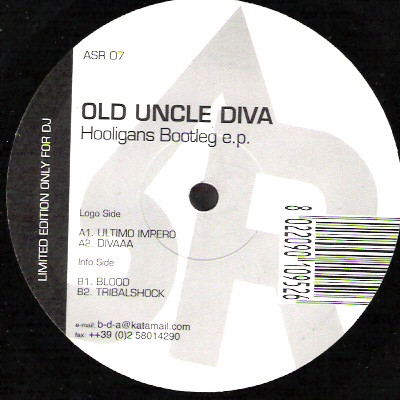 Old Uncle Diva - Hooligans Bootleg E.P. | Audiostatus Records (ASR 07) - main