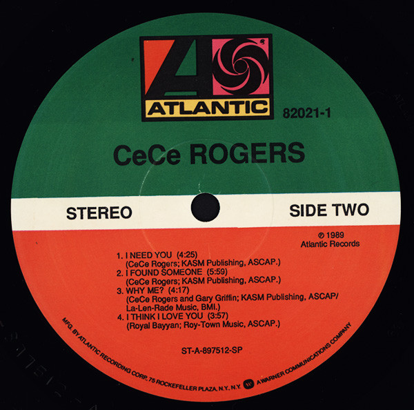 CeCe Rogers - CeCe Rogers | Atlantic (82021-1) - 3 CeCe Rogers - CeCe Rogers | Atlantic (82021-1) - 3