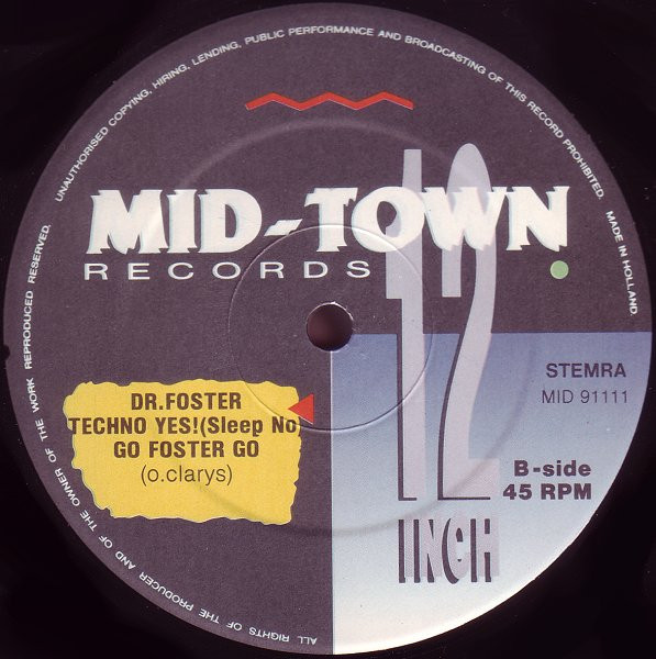 Dr. Foster - Trying To Get To Sleep | Mid-Town Records (MID 91111) - 4
