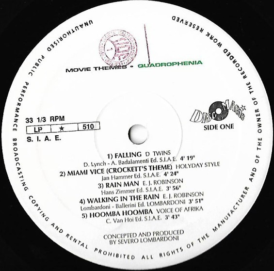 Quadrophenia - Movie Themes | Discomagic Records (LP 510) - 3 Quadrophenia - Movie Themes | Discomagic Records (LP 510) - 3