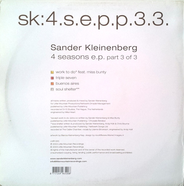 Sander Kleinenberg - 4 Seasons EP (Part 3 Of 3) | Little Mountain Recordings (LMR000) - 2 Sander Kleinenberg - 4 Seasons EP (Part 3 Of 3) | Little Mountain Recordings (LMR000) - 2