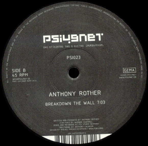 Anthony Rother - Dreampeople | Psi49net (PSI023) - 2