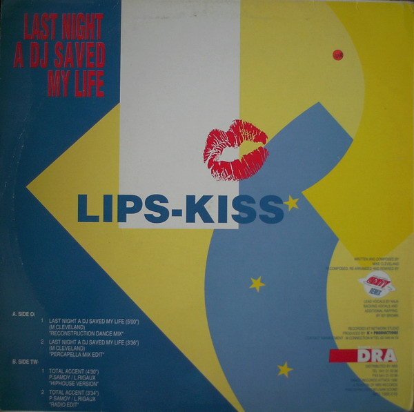 Lips-Kiss - Last Night A DJ Saved My Life | Dance Records Attack (1955 019) - 2 Lips-Kiss - Last Night A DJ Saved My Life | Dance Records Attack (1955 019) - 2