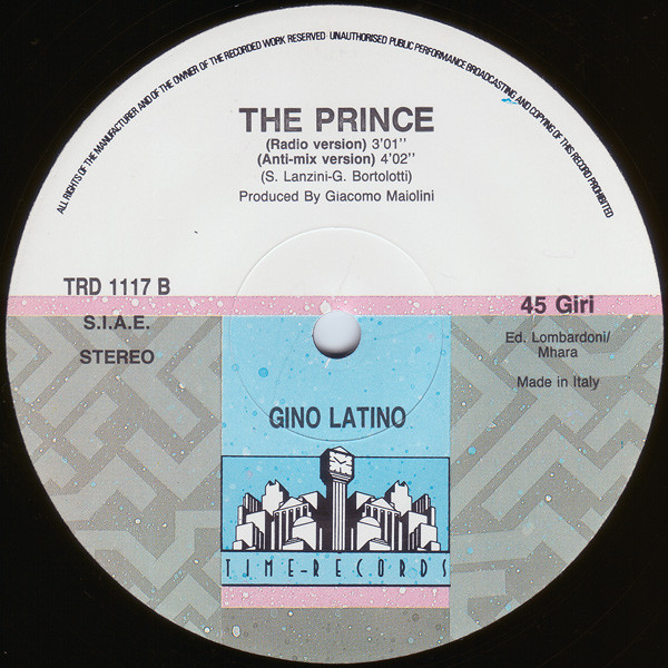 Gino Latino - The Prince | Time Records (TRD 1117) - 3 Gino Latino - The Prince | Time Records (TRD 1117) - 3
