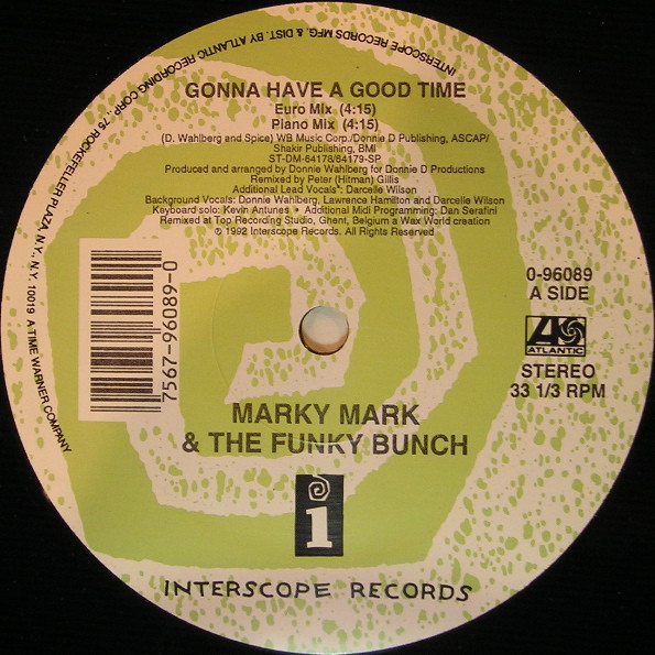Marky Mark & The Funky Bunch - Gonna Have A Good Time | Interscope Records (0-96089) - 3