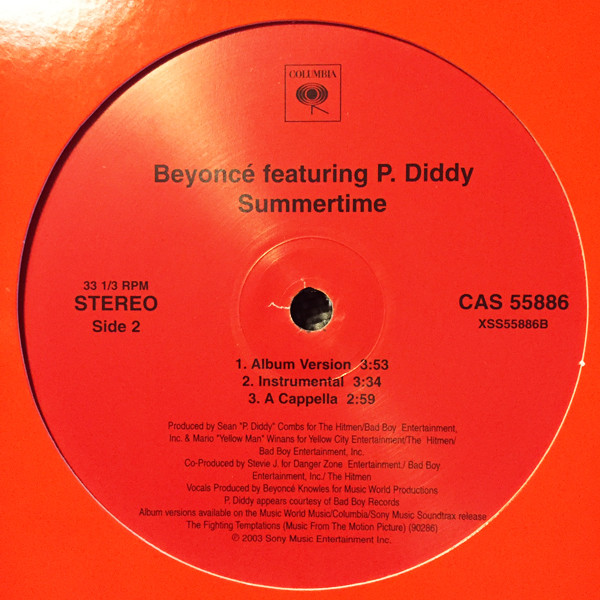 Beyoncé , Missy Elliott , MC Lyte And Free - Fighting Temptation / Summertime | Columbia (CAS 55886) - 3 Beyoncé , Missy Elliott , MC Lyte And Free - Fighting Temptation / Summertime | Columbia (CAS 55886) - 3