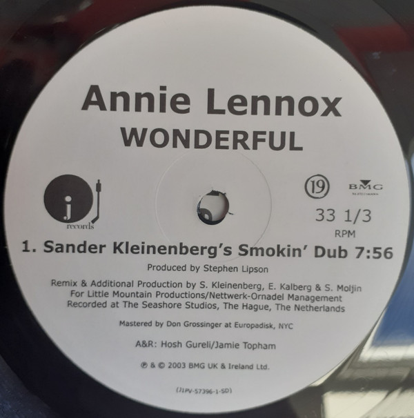 Annie Lennox - Wonderful | J Records (J1PV-57396-1) - 4 Annie Lennox - Wonderful | J Records (J1PV-57396-1) - 4
